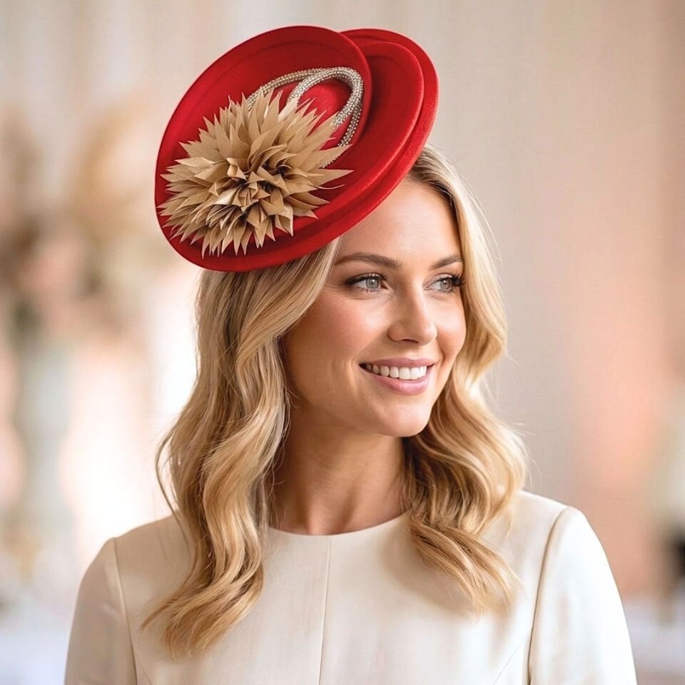 Reneta Kırmızı Gold Renk Vualet 20 cm