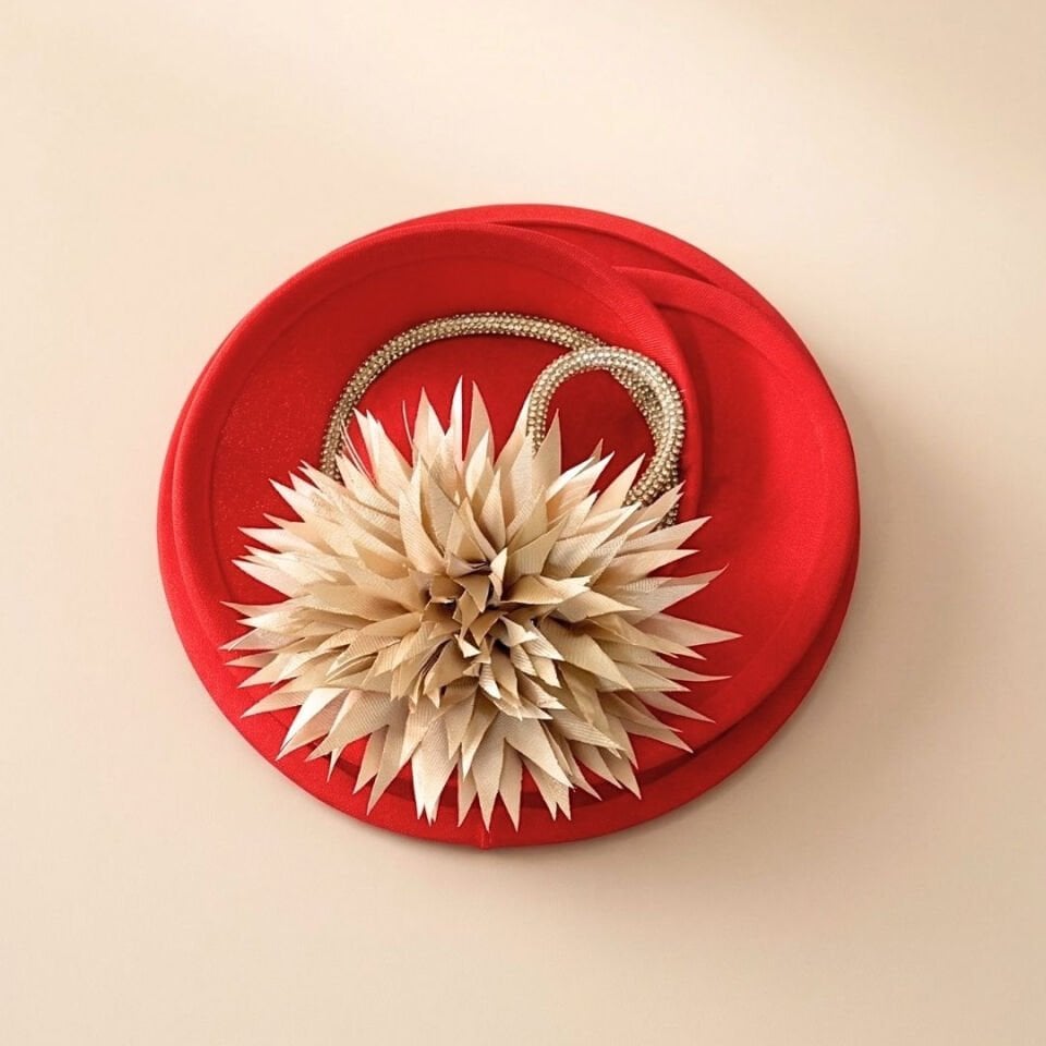 Reneta Kırmızı Gold Renk Vualet 20 cm