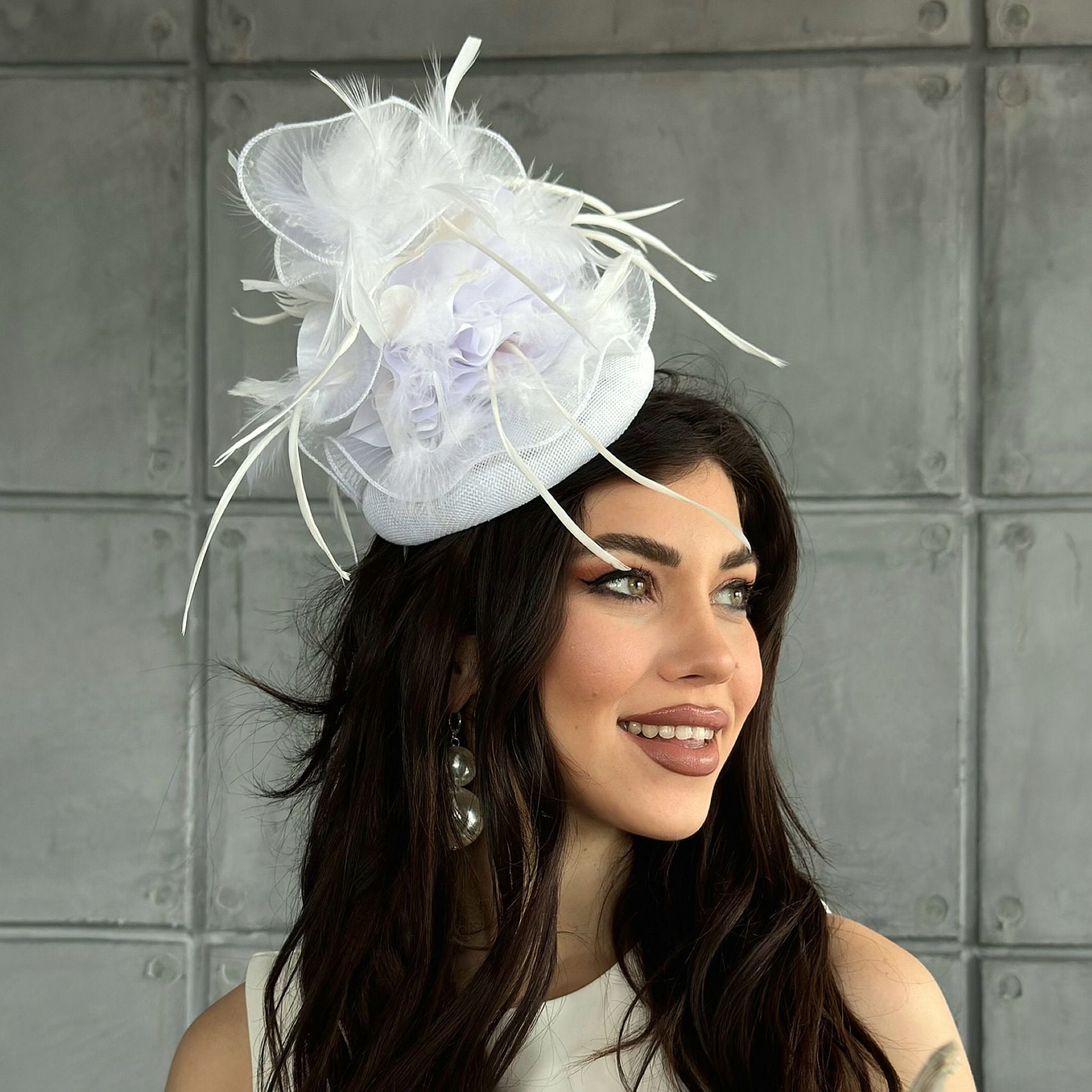 Flower C Beyaz Renk Vualet 16 cm