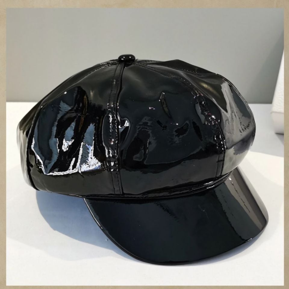 Belle Siyah Renk Rugan Şapka