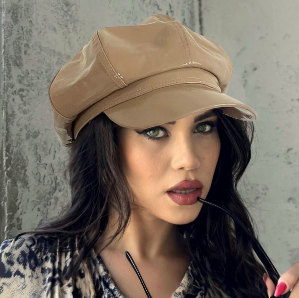 Belle Camel Renk Rugan Şapka