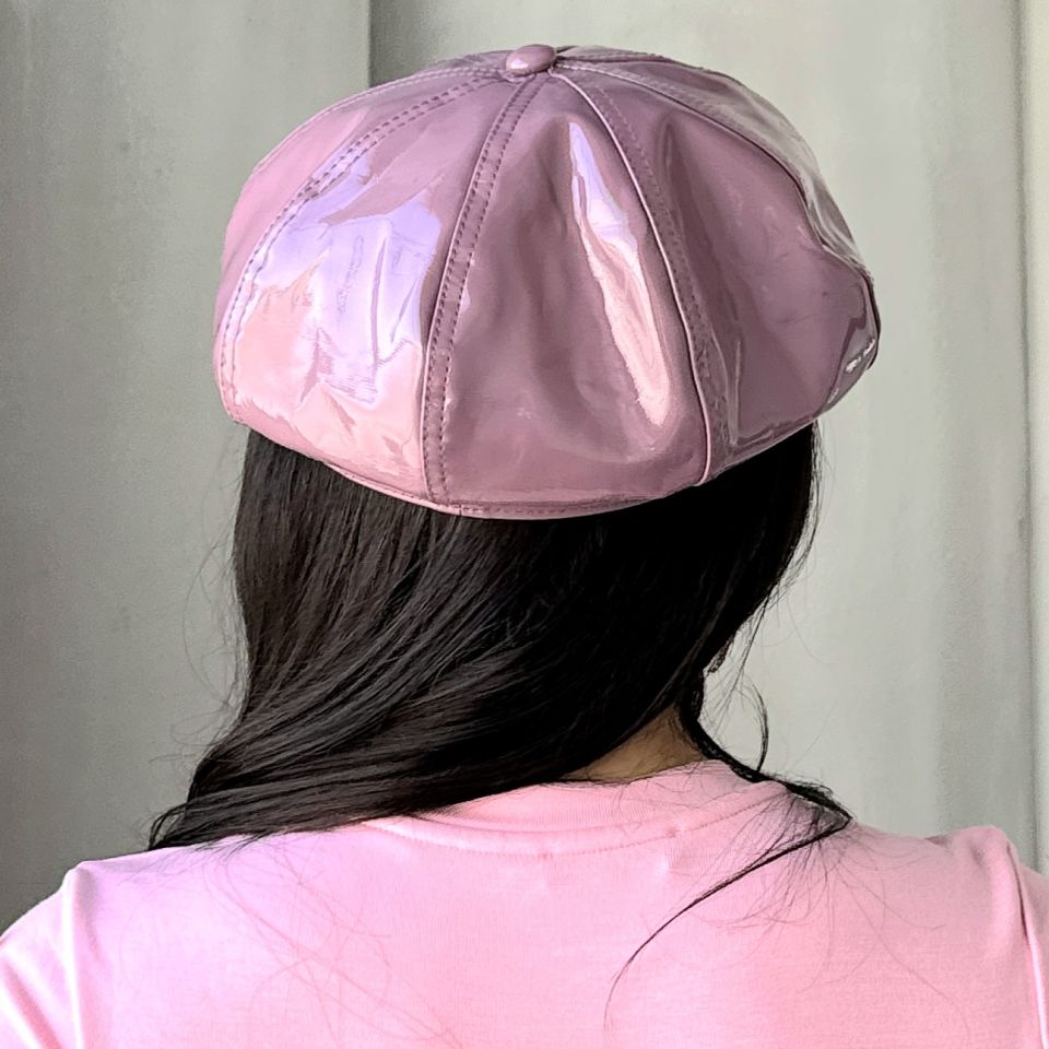 Belle Pembe Renk Rugan Şapka