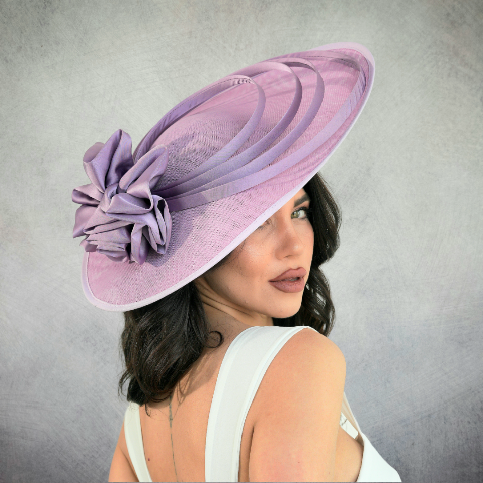 Mathilda Lila Renk Vualet 45 cm Özel Şapka Kutulu