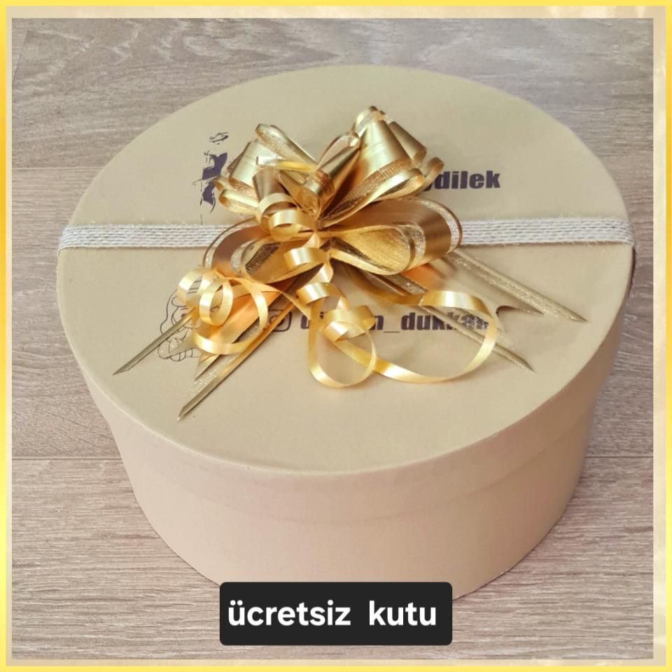 Adela Camel Renk Elegan Şapka 29 cm Özel Şapka Kutulu