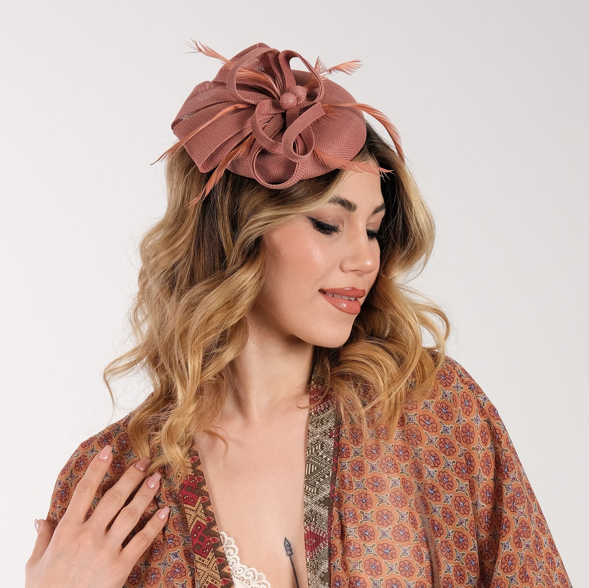 Helena Koyu Somon Renk Vualet 16 cm