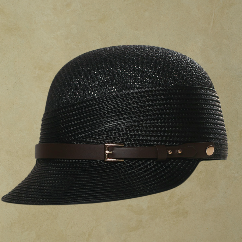 Cindy Siyah Renk Kasket Şapka 25 cm