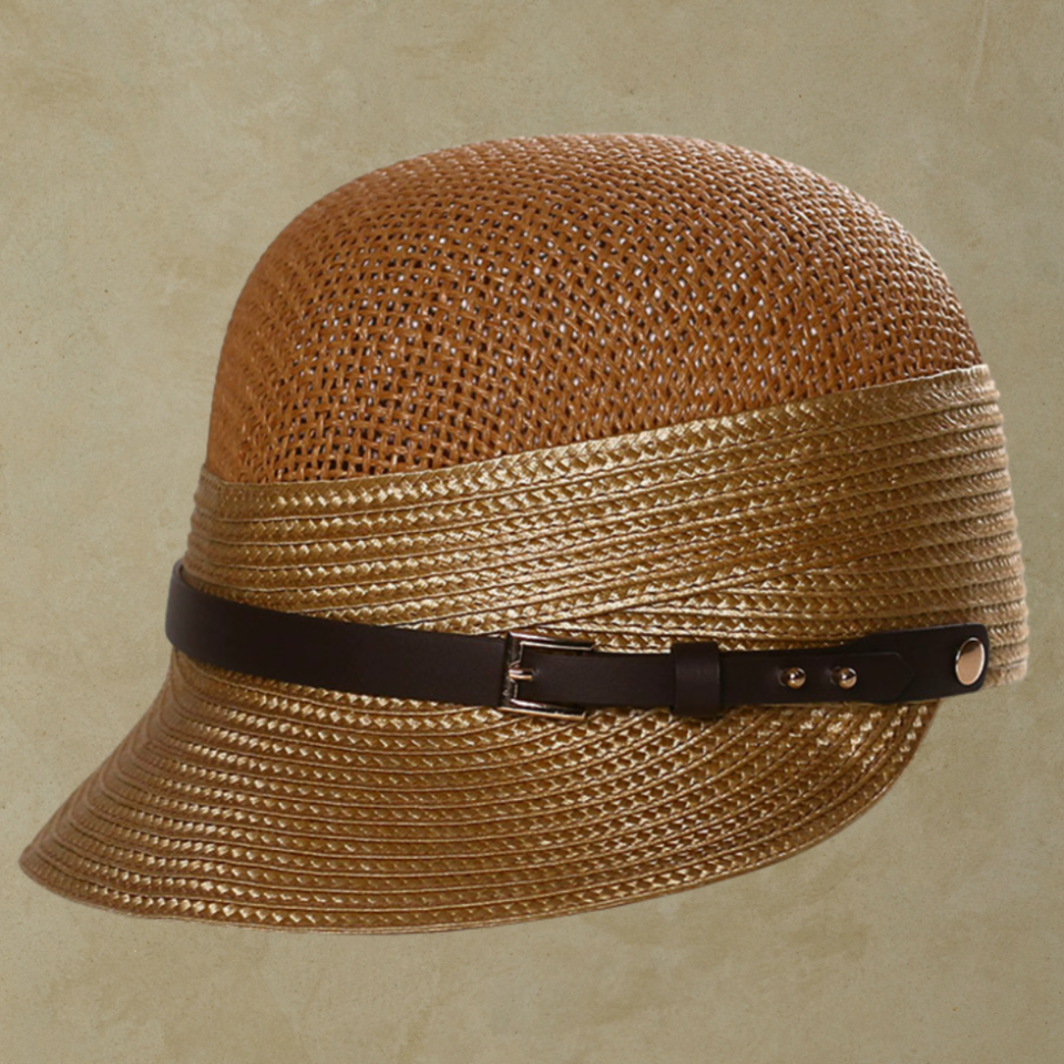 Cindy Camel Renk Kasket Şapka 25 cm