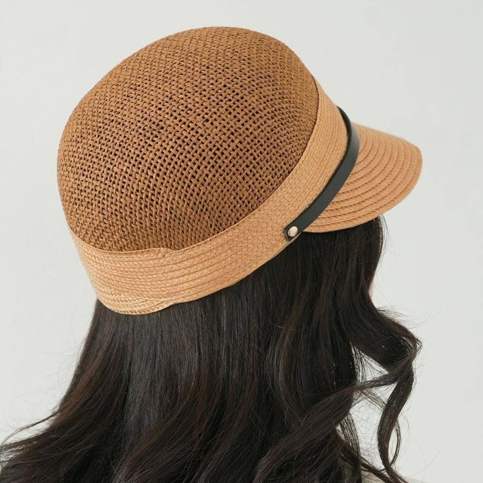 Cindy Camel Renk Kasket Şapka 25 cm