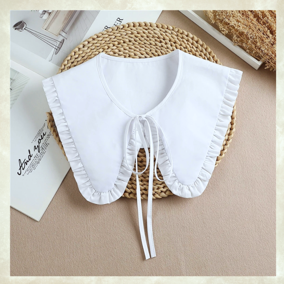 Beyaz Renk Coton Yaka