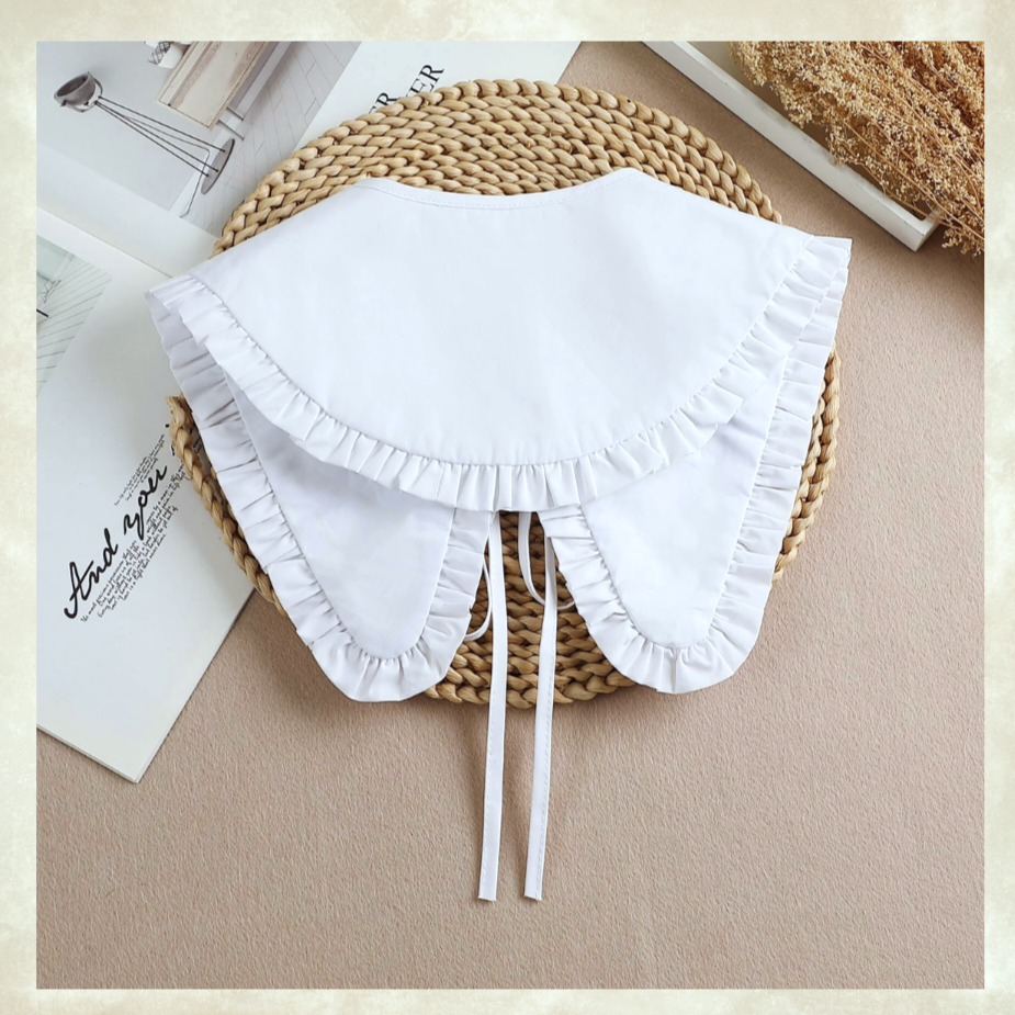 Beyaz Renk Coton Yaka