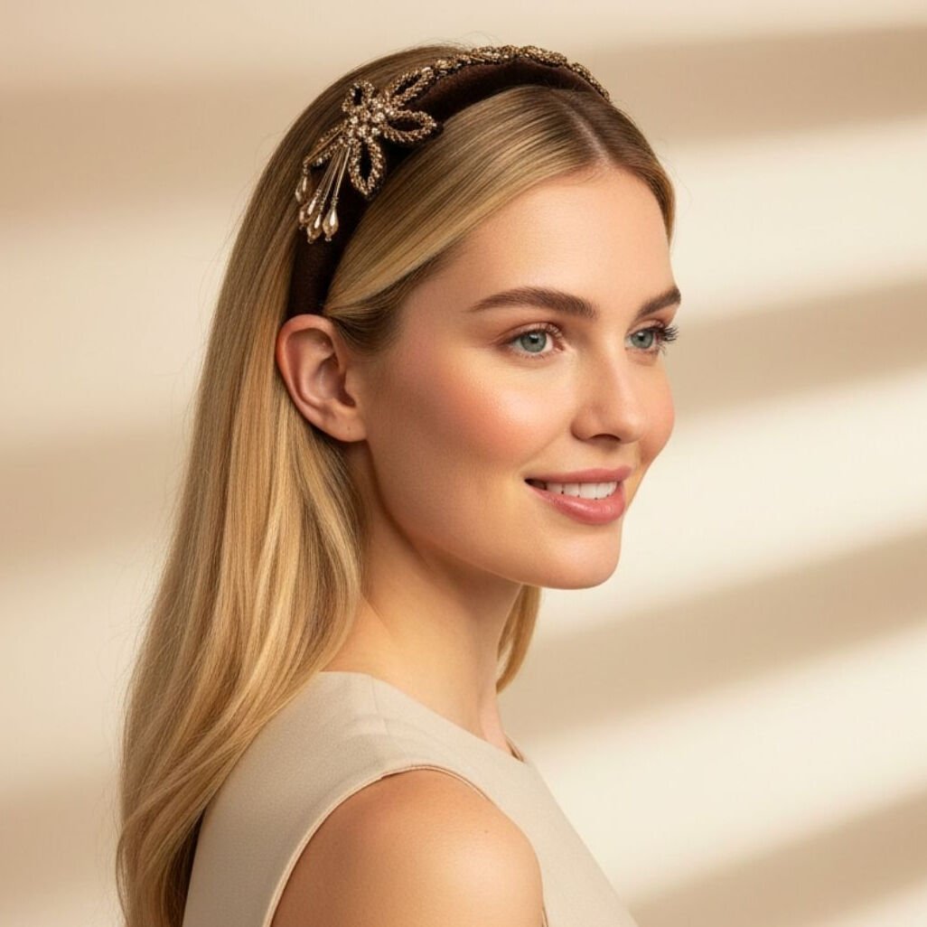 Mila Kahverengi Light Gold Renk Taç