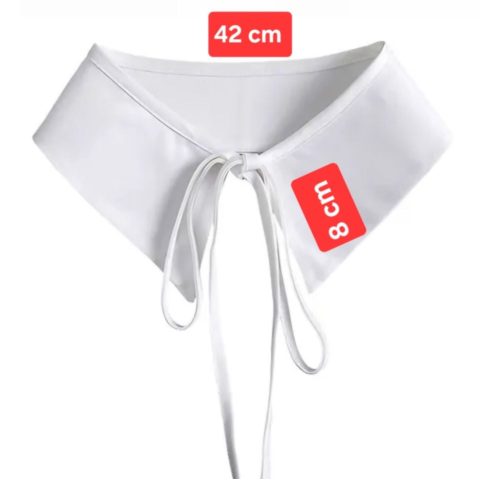 Beyaz Renk Saten Gömlek  Yaka