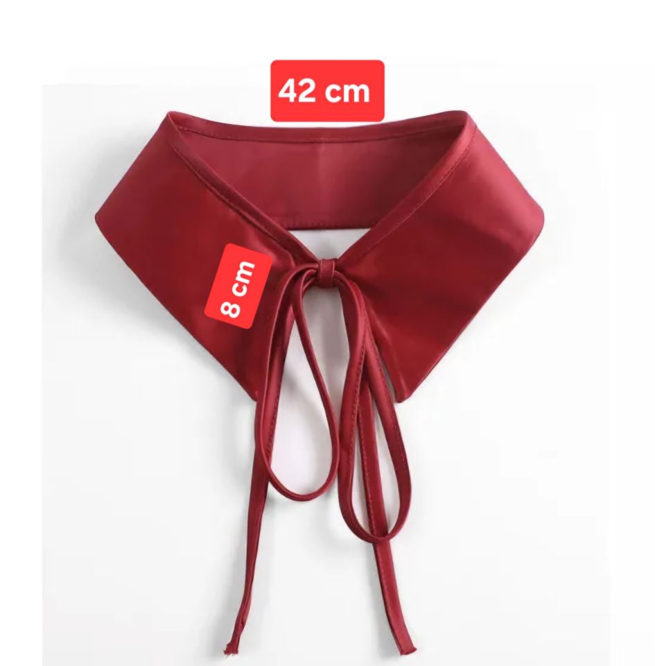 Bordo Renk Saten Gömlek Yaka