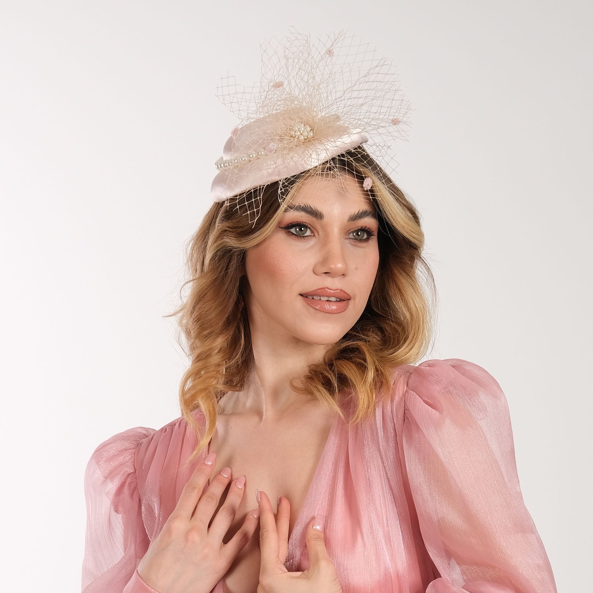 Valencia Pudra Pembe Renk Vualet  22 cm