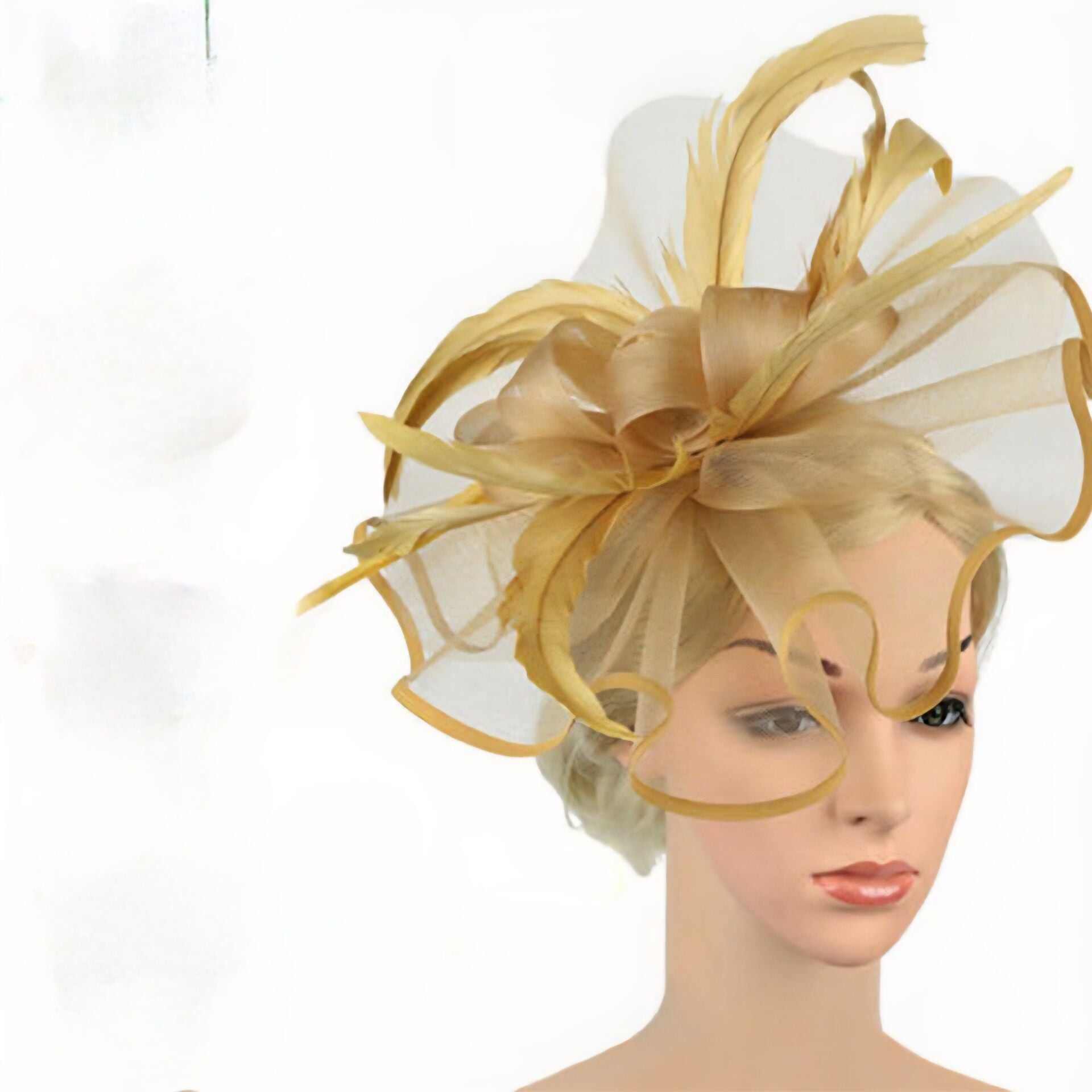 Flower Camel Renk Organze Vualet 30cm