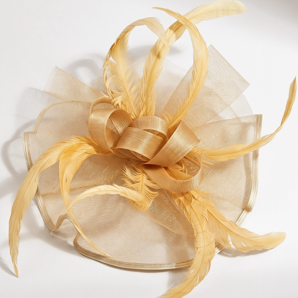 Flower Camel Renk Organze Vualet 30 cm