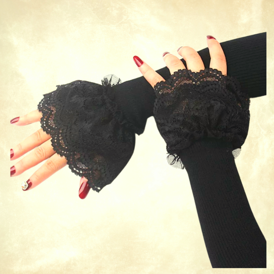 Siyah Renk Triko Kolluk 40 cm