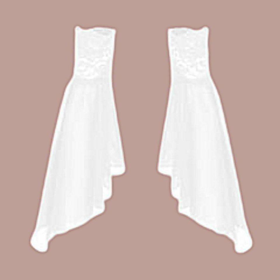 Beyaz Şifon Kolluk  M Beden genişlik 25 cm