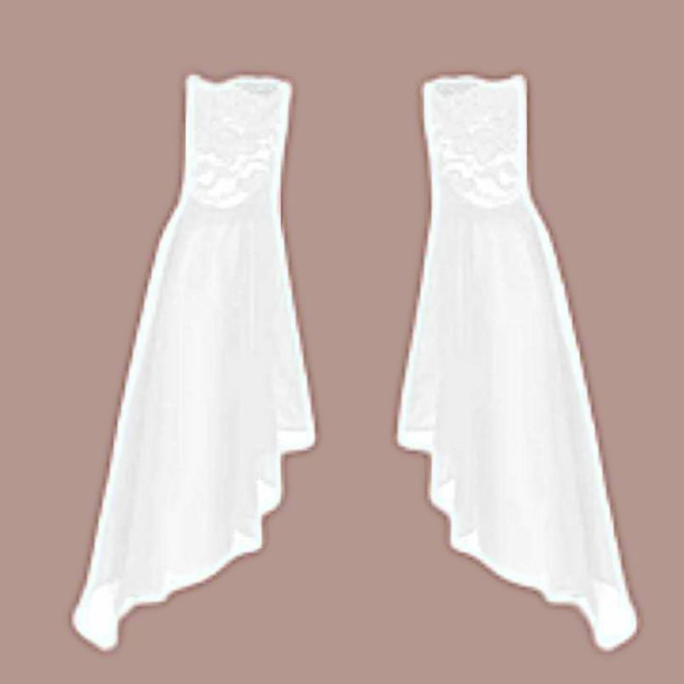 Beyaz Şifon Kolluk  M Beden genişlik 25 cm