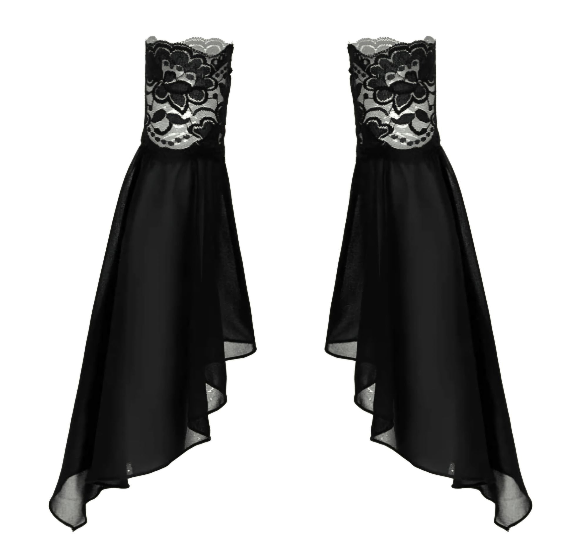 Siyah Şifon Kolluk M Beden (Genişlik 25 cm )