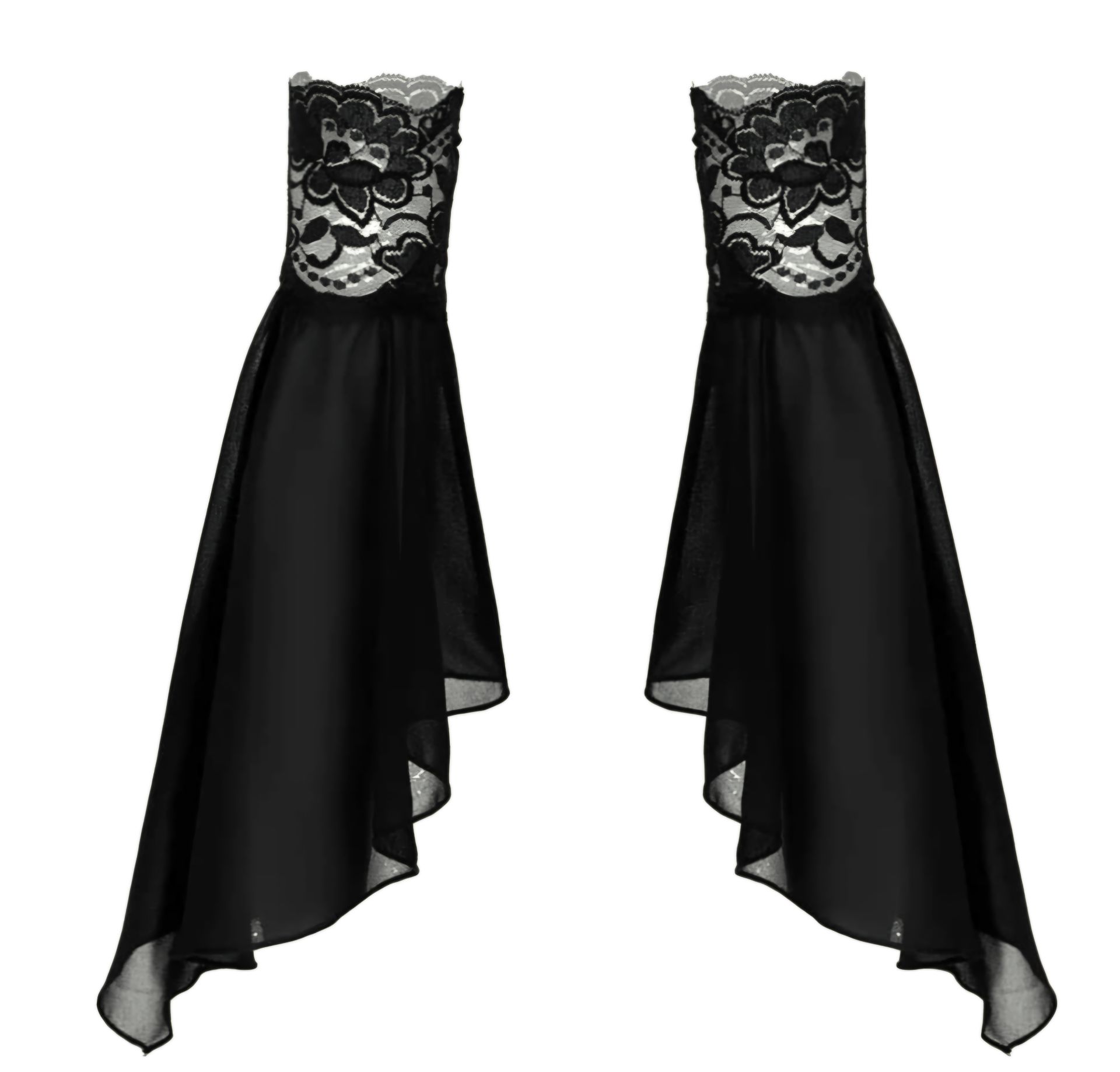 Siyah Şifon Kolluk M Beden