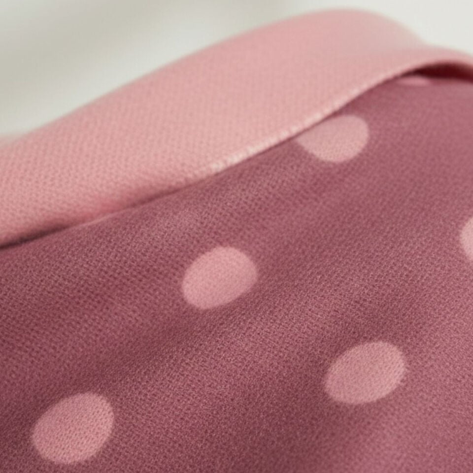 Donna Gül Kurusu Pembe Renk Çift Taraflı Şal