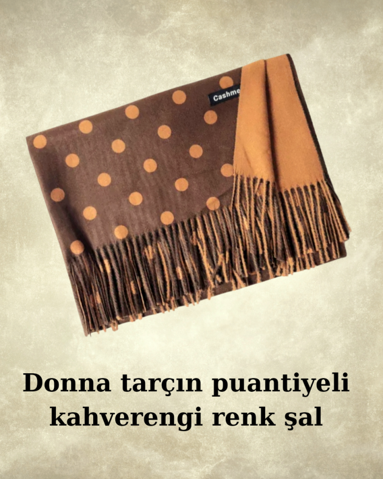 Donna Kahverengi Tarçın Renk Çift Taraflı Şal