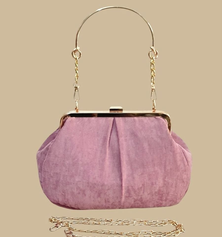 Lilyum Model Gül Kurusu Pembe Renk Tasarım Çanta