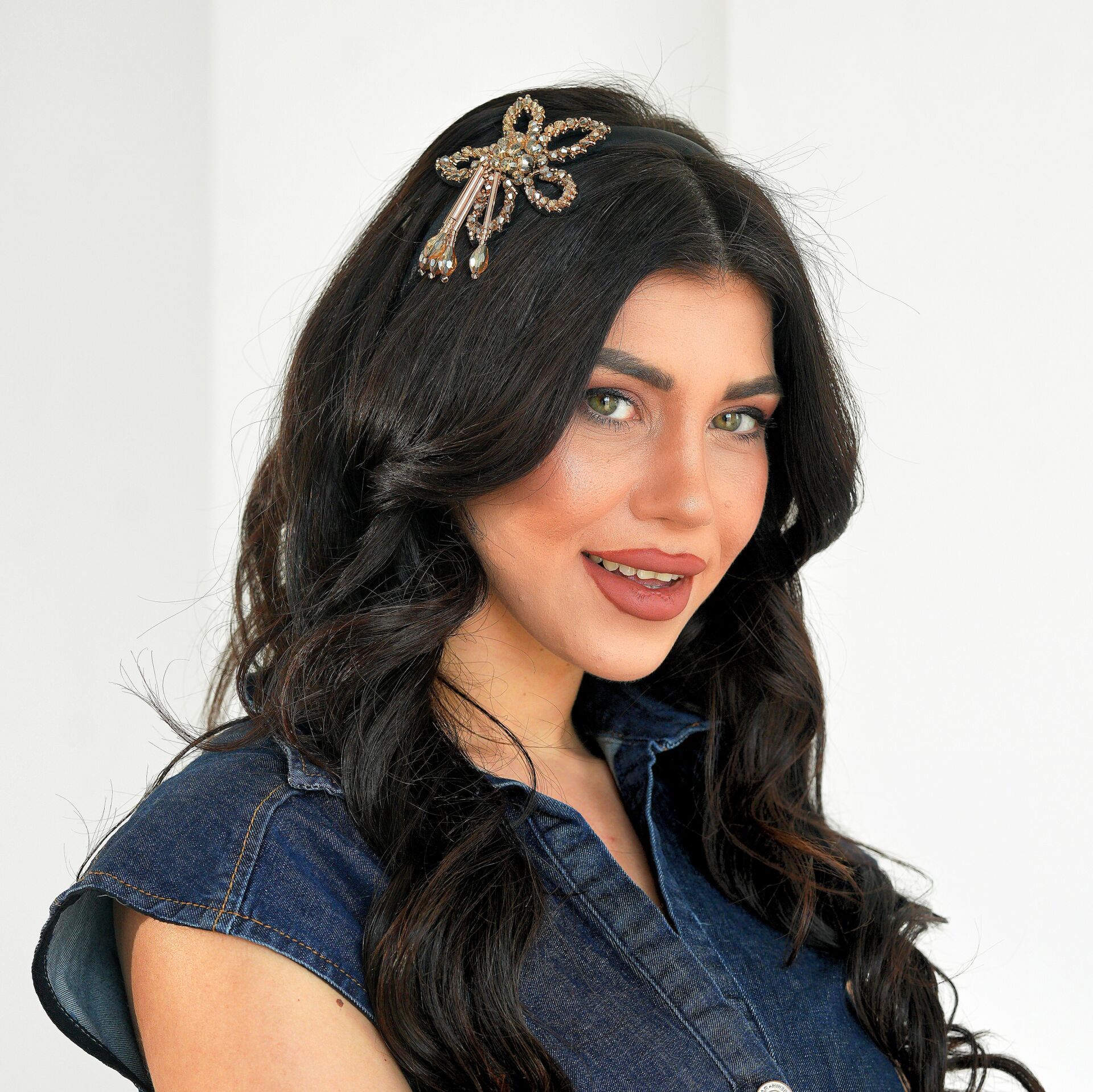 Mila Şampanya Renk Yıldız Taç