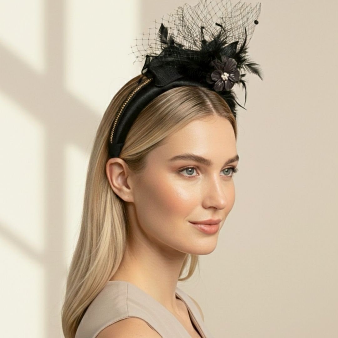 Amanda Siyah Renk Taç