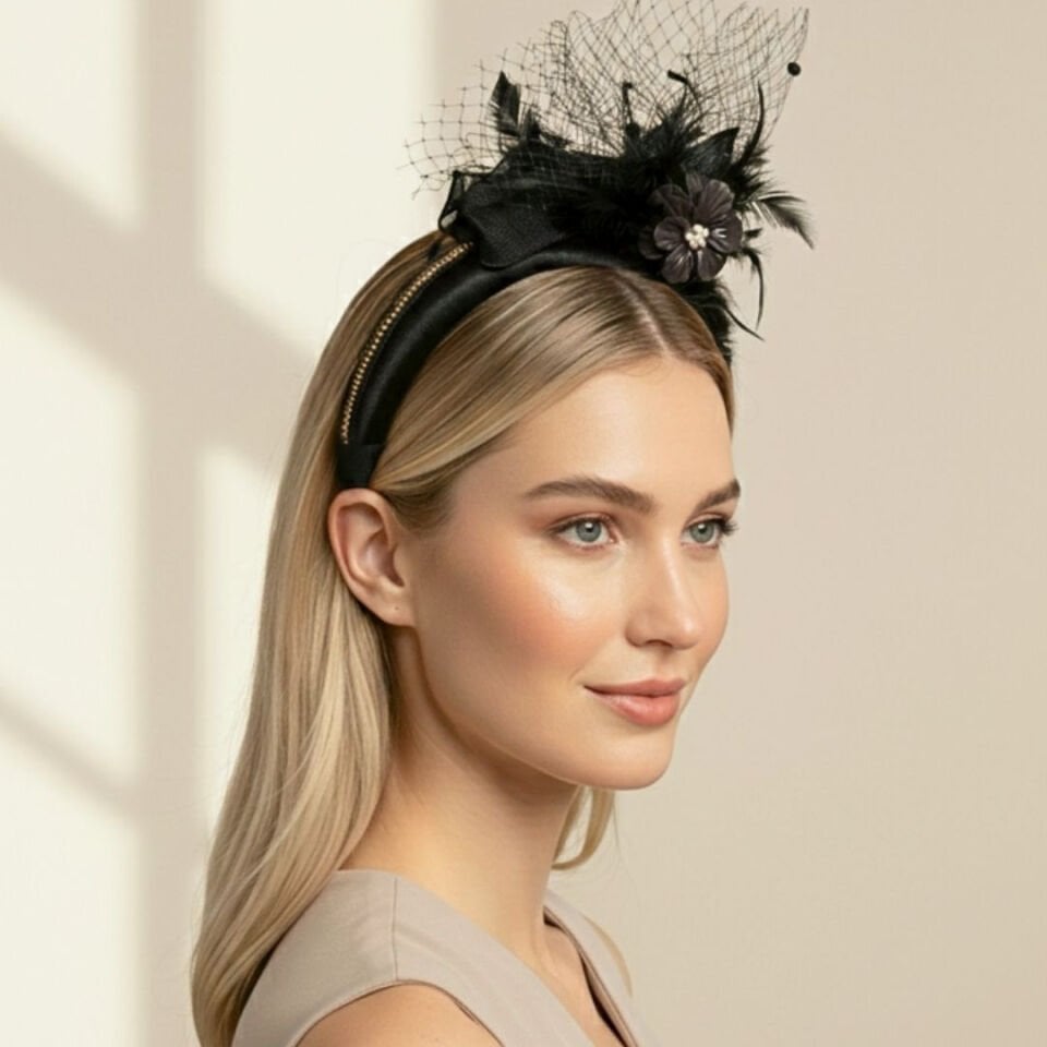 Amanda Siyah Renk Taç