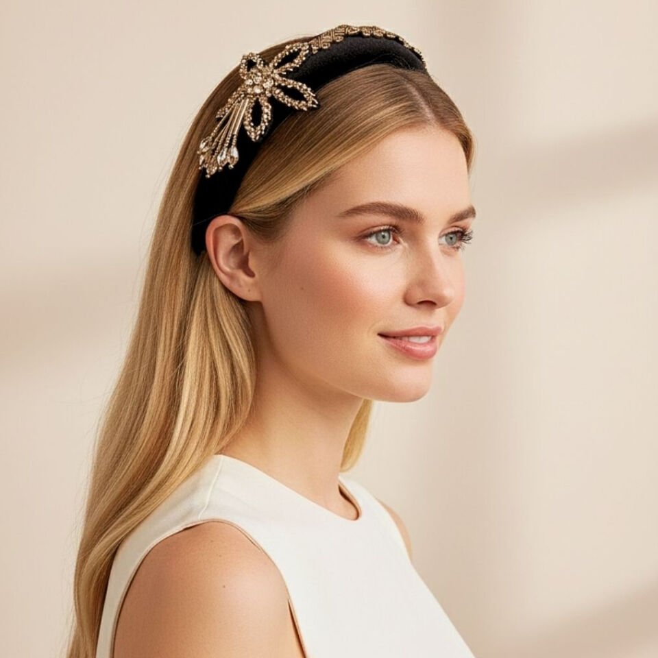 Mila Siyah Bronz Renk Taç