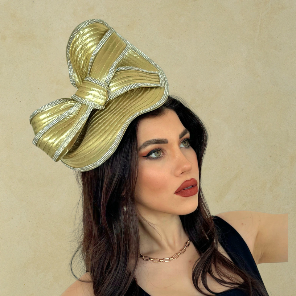 Clara Dore Gold  Renk Vualet Şapka 28 cm