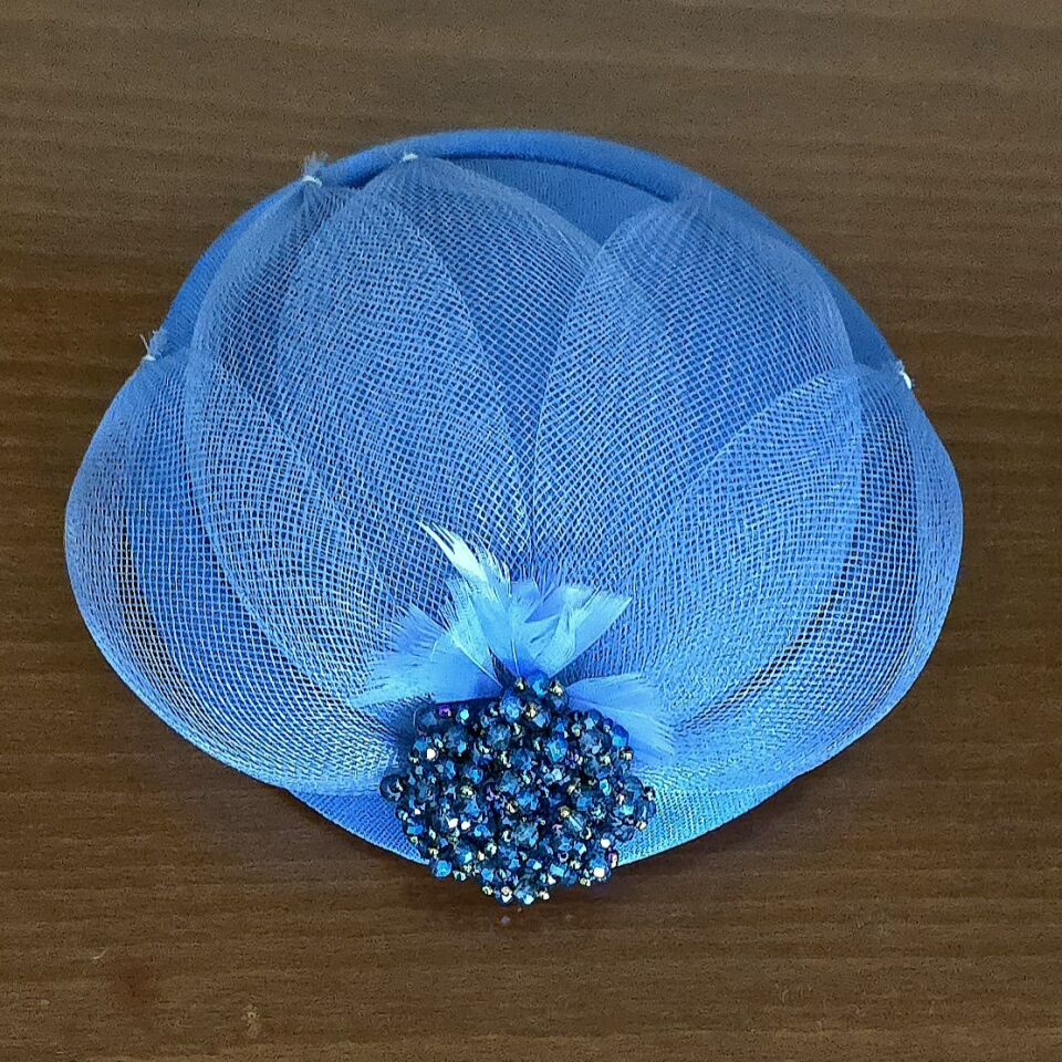 Hazel Denim Mavi Renk Saç Aksesuarı 20 cm