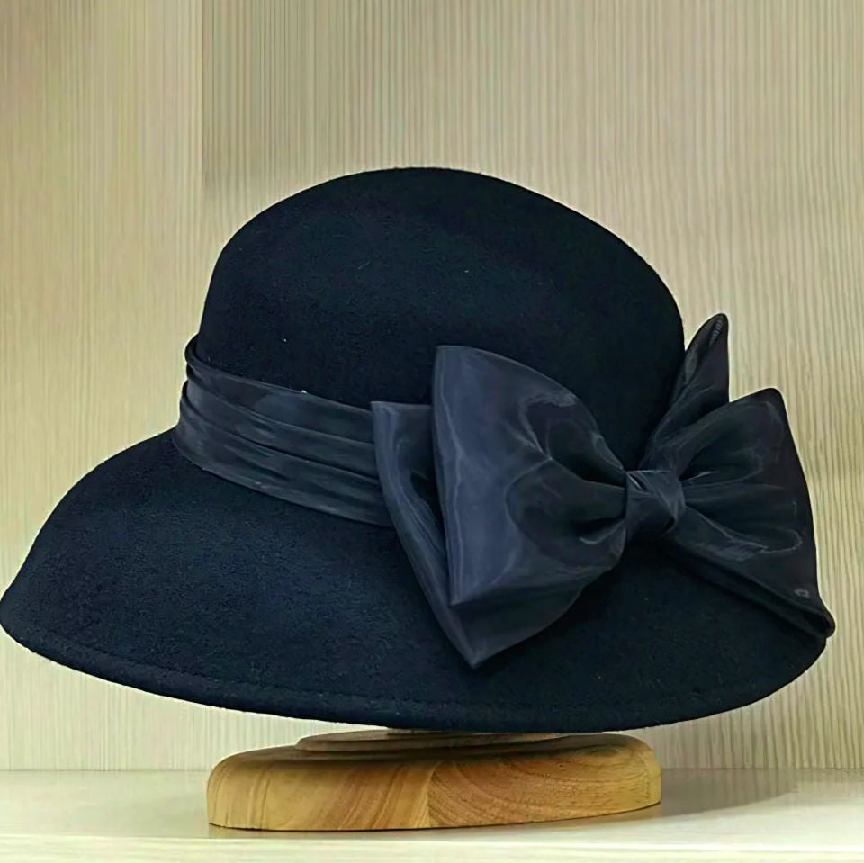 Terra Hepburn Siyah Renk Derby Şapka