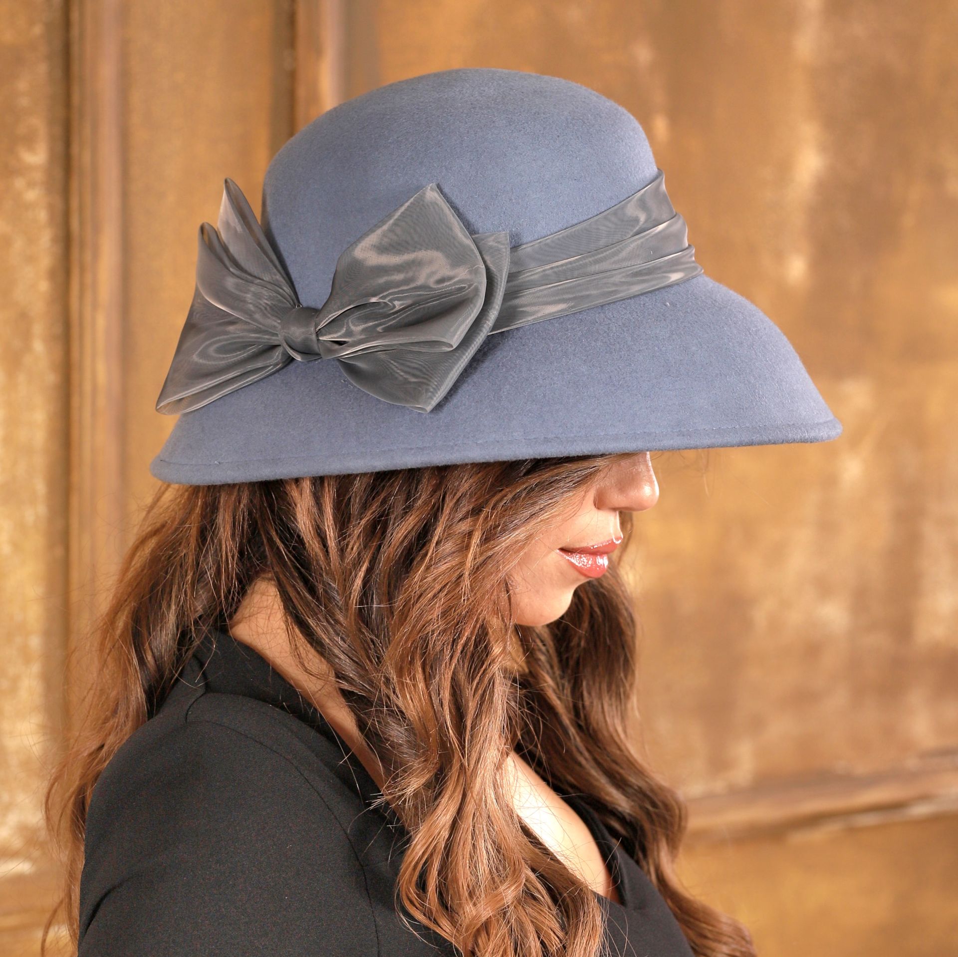 Terra Hepburn Gri Mavi Renk Derby Şapka