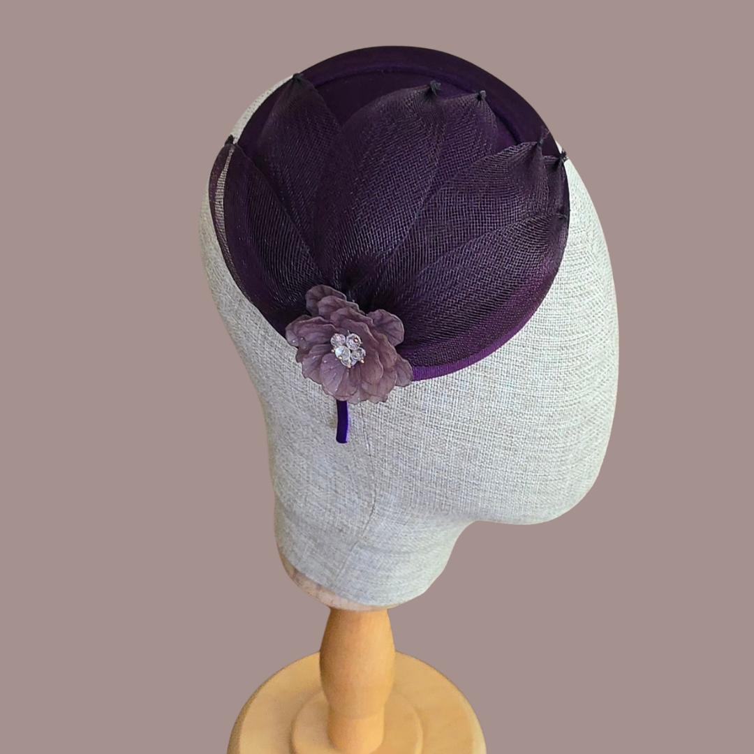 Hazel Mor Mürdüm Renk Saç Aksesuarı 20 cm