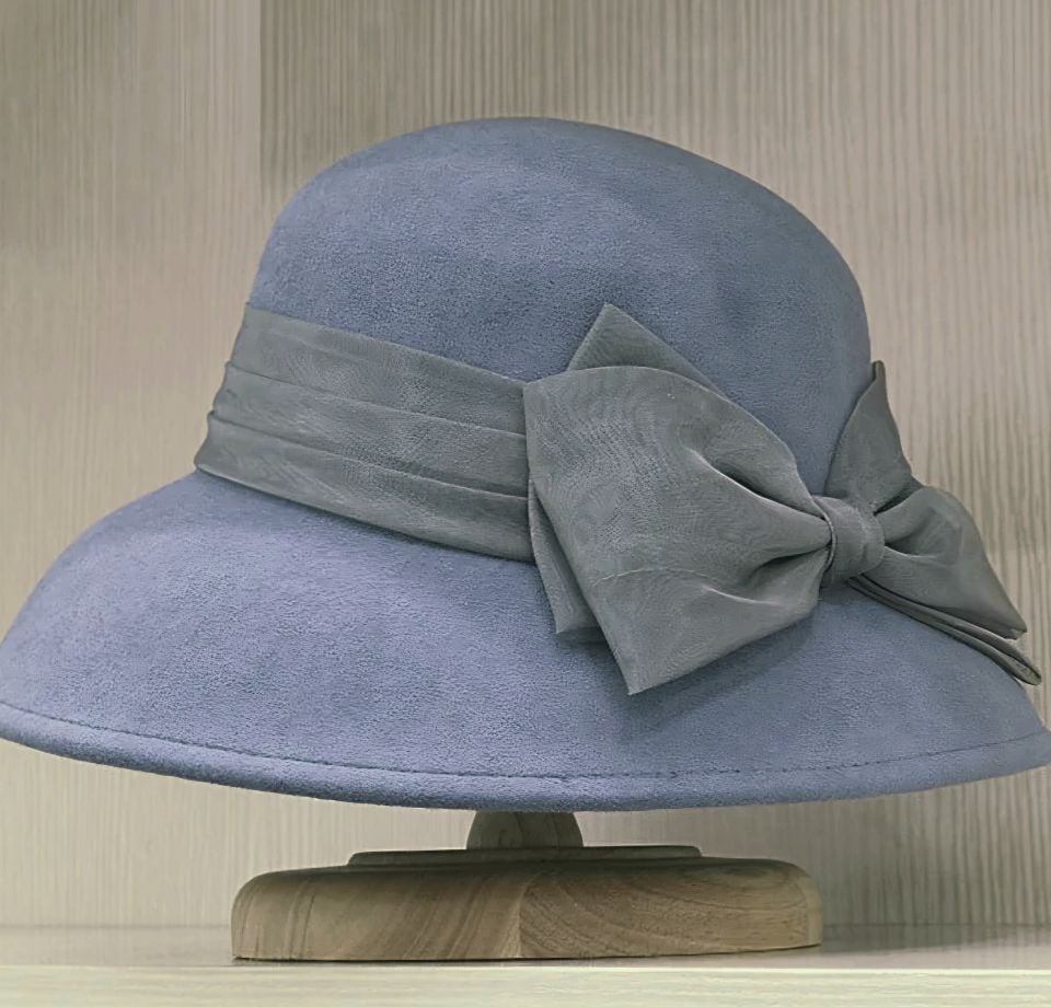 Terra Hepburn Gri Mavi Renk Derby Şapka