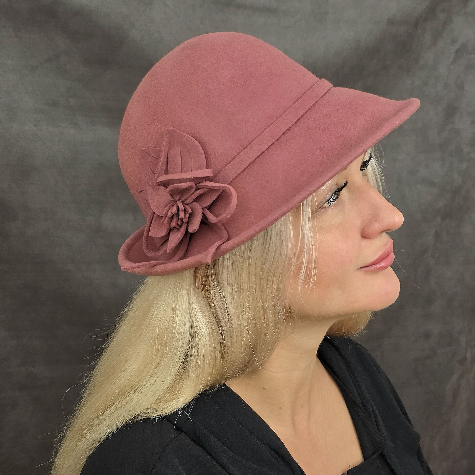 Victoria Gül Kurusu Renk Şapka