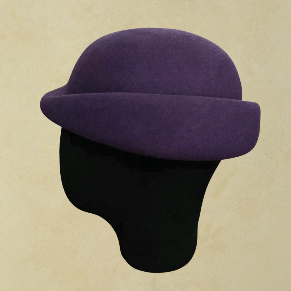 Chloe Mor Renk Çiçekli Şapka