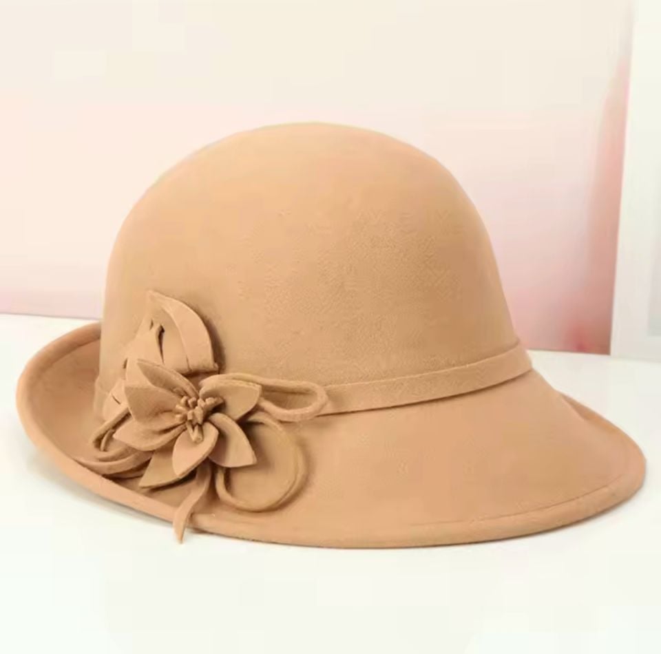 Victoria Camel Renk Şapka