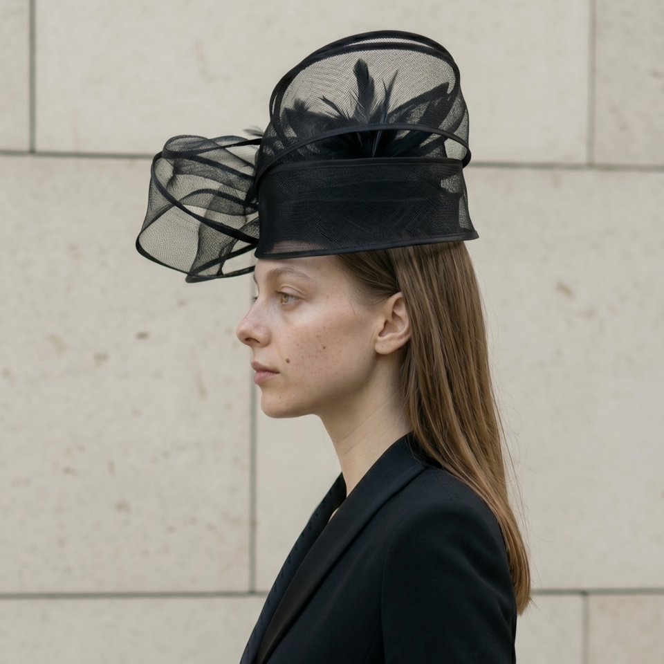 Diana Siyah Renk Vualet Kep 20 cm