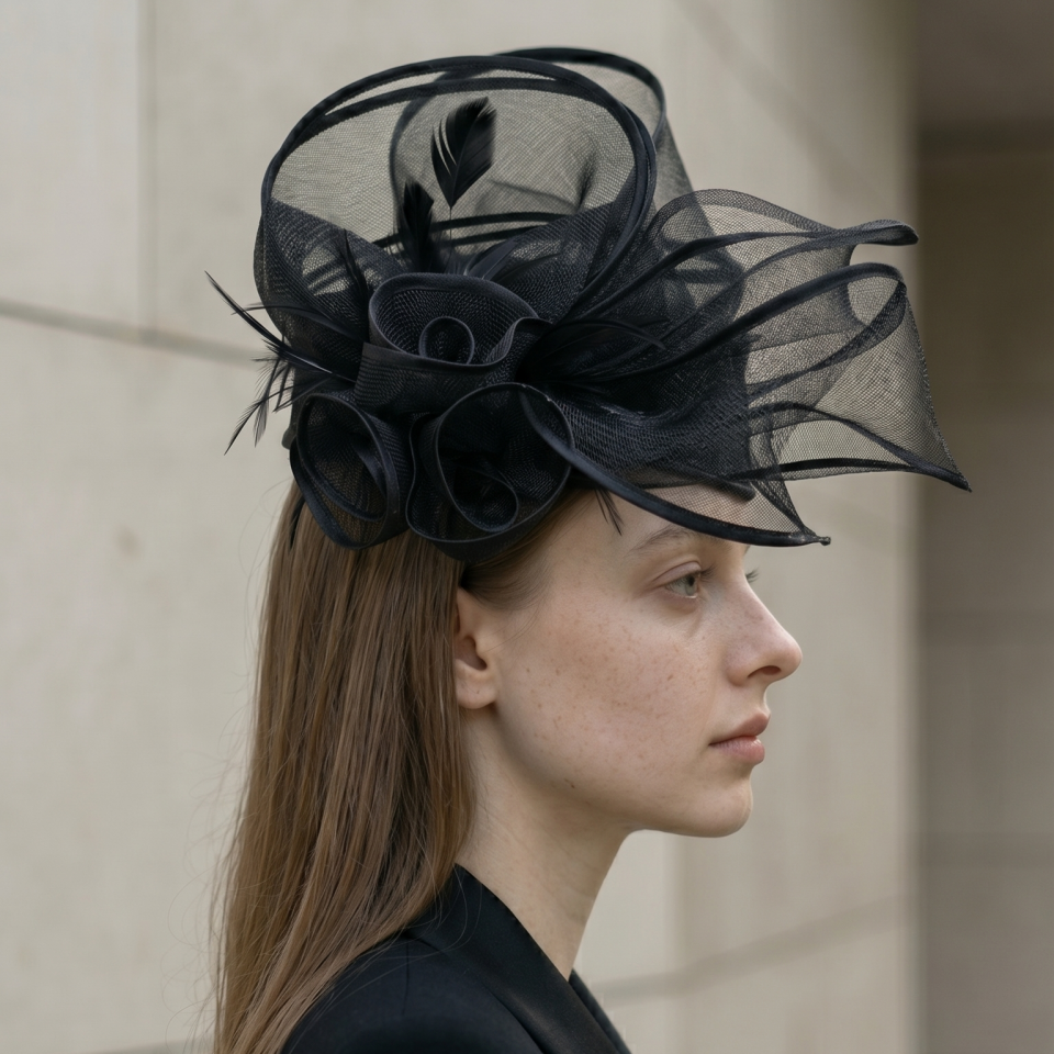 Diana Siyah Renk Vualet Kep 20 cm