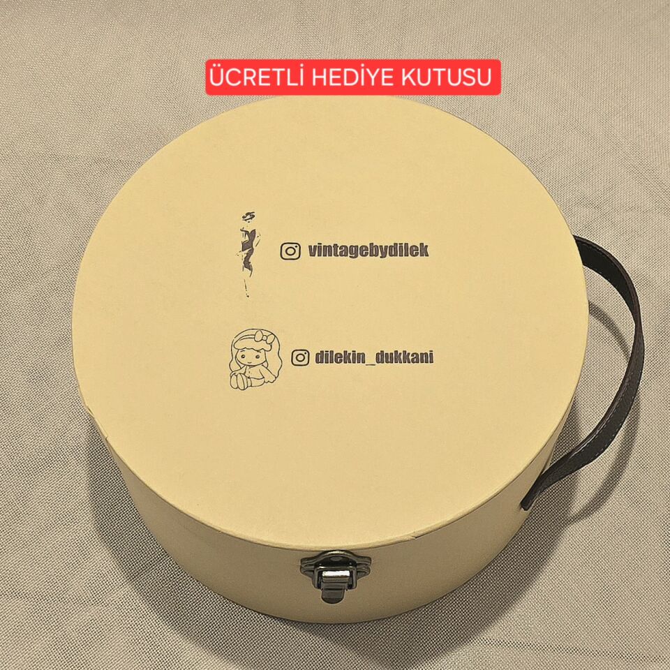 Diana Gold Bej Renk Vualet Kep 20 cm