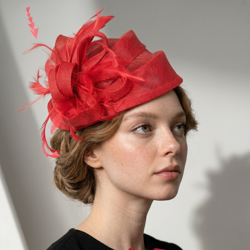 Diana Kırmızı Renk Vualet Kep 20 cm