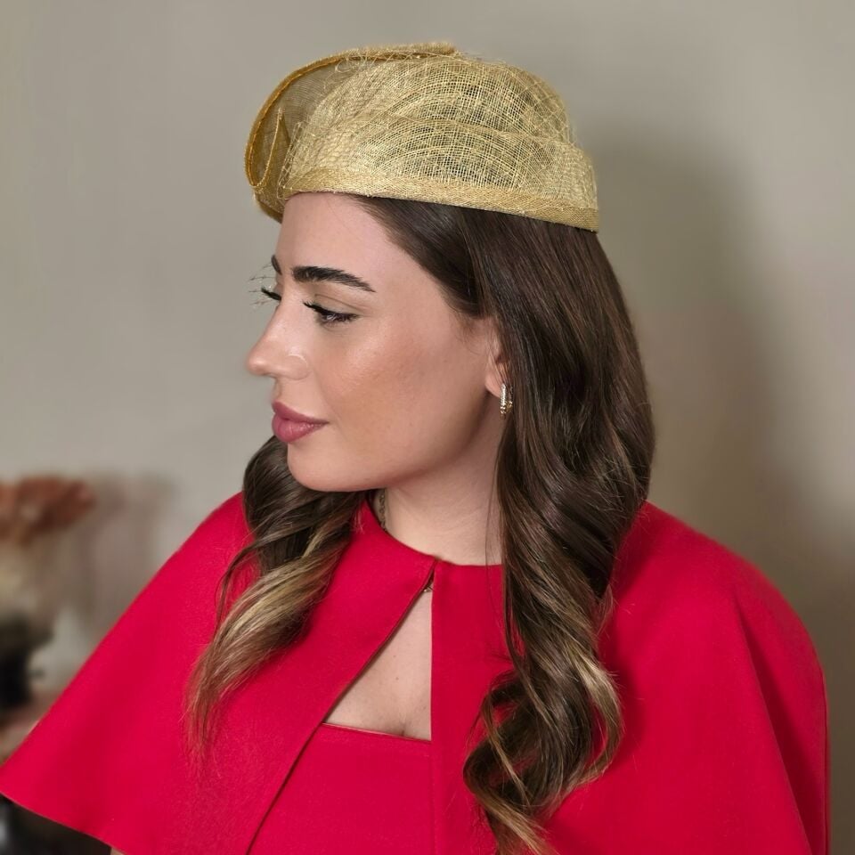 Diana Gold Bej  Renk Vualet Kep 20 cm