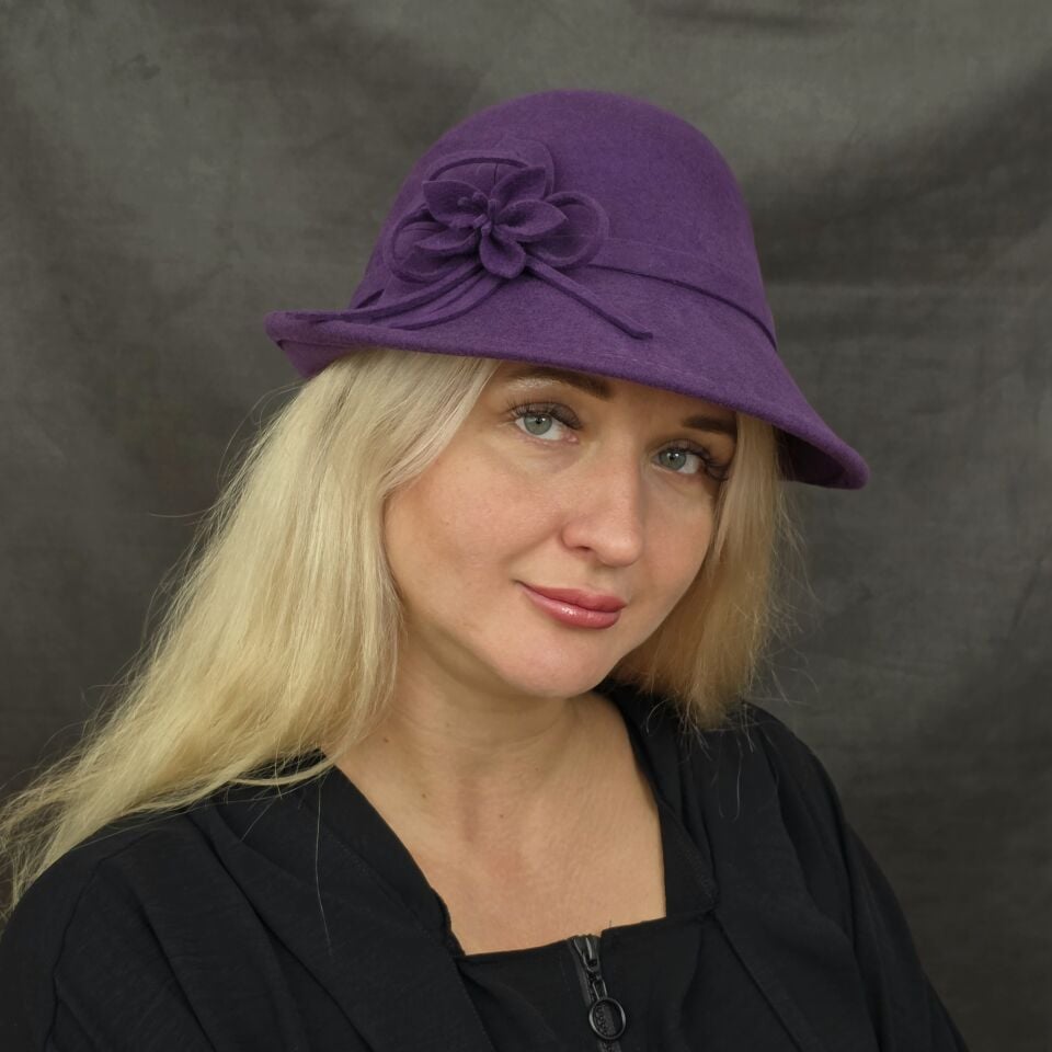 Victoria Lavanta Mor  Renk Şapka