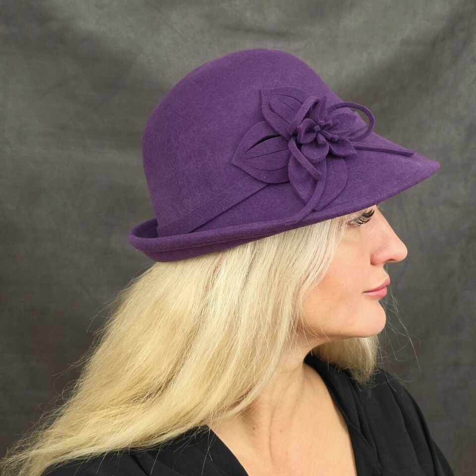 Victoria Lavanta Mor  Renk Şapka