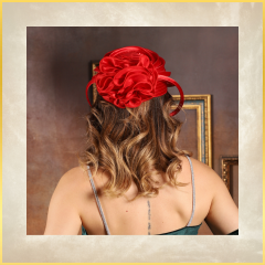 Anais Kırmızı Renk Vualet Kep 22 cm