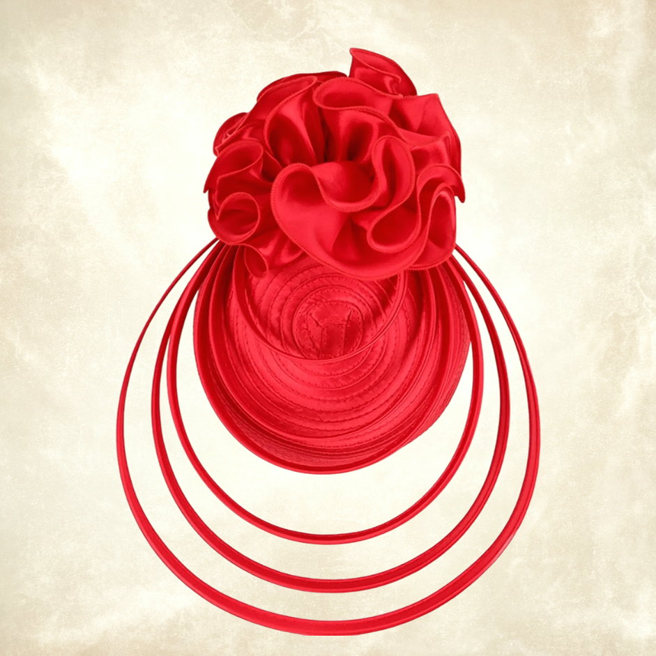 Anais Kırmızı Renk Vualet Kep 22 cm